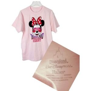 Adult Women Disney Resort Minnie Mouse Short Sleeve Graphic Shirt Size Large